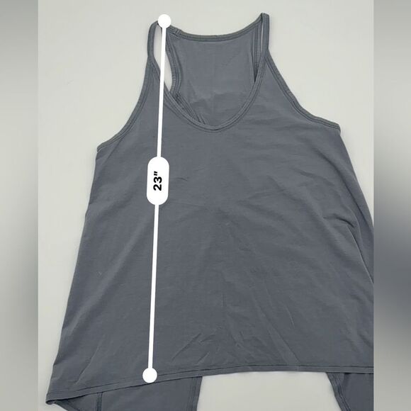 Lululemon Grey Open Back Tank - Picture 6 of 10